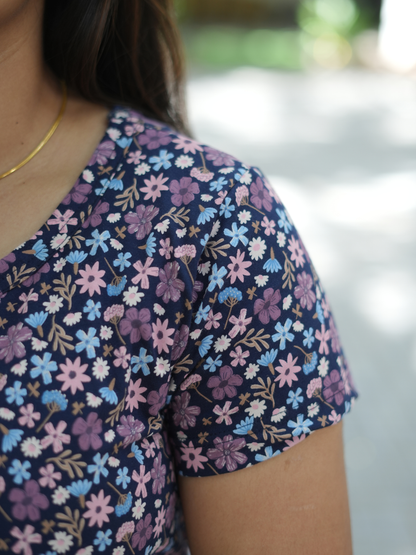 Palm Leaf | Zipless Maternity Maxi | Full Length | Normal Sleeve