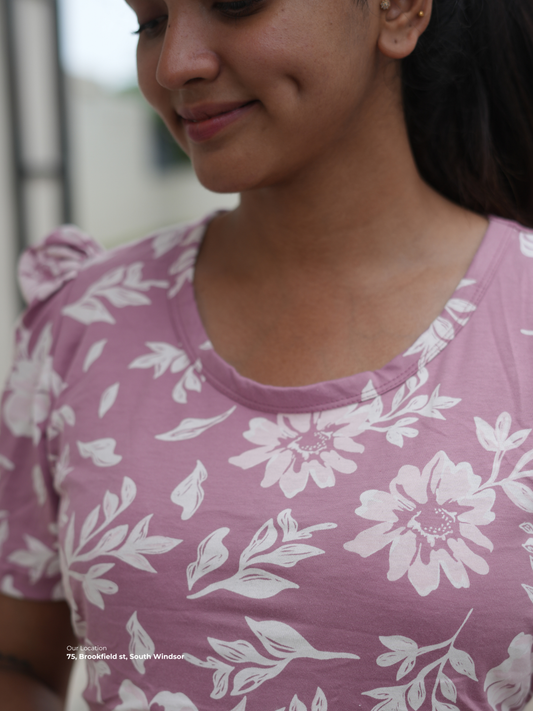 Heart maxi  | ZIPLESS MATERNITY MAXI | CALF LENGTH