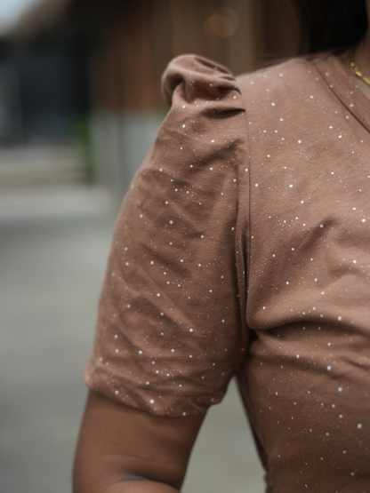 Glittery World | Zipless Maternity Maxi | Full Length