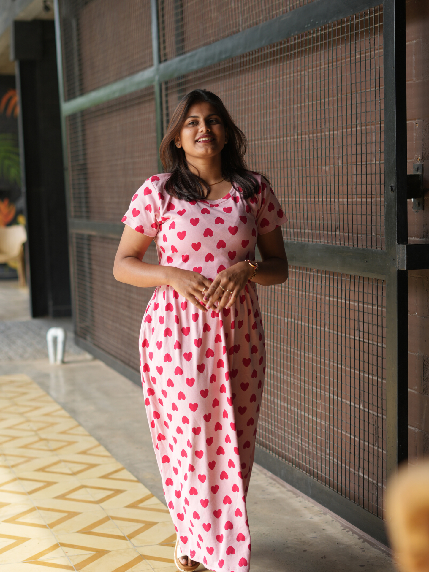 Heart maxi  | ZIPLESS MATERNITY MAXI | FULL LENGTH