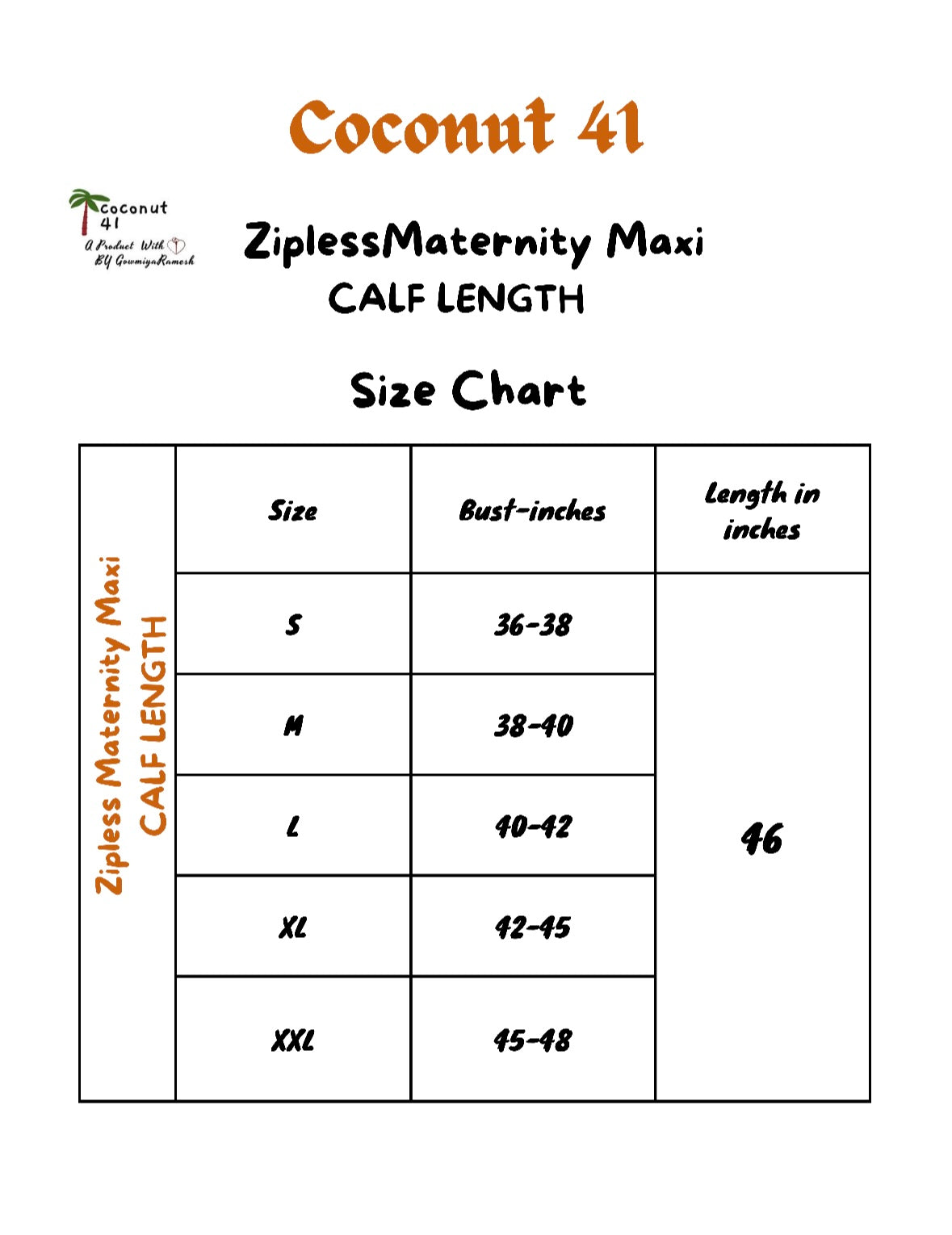 Heart Maxi | Zipless Maternity Maxi | Calf Length