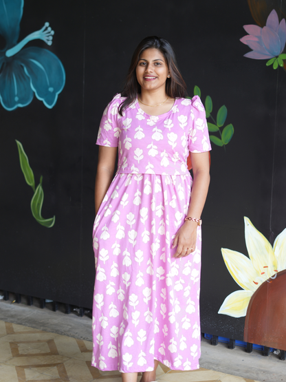 Pinky | Zipless Maternity Maxi | Full Length