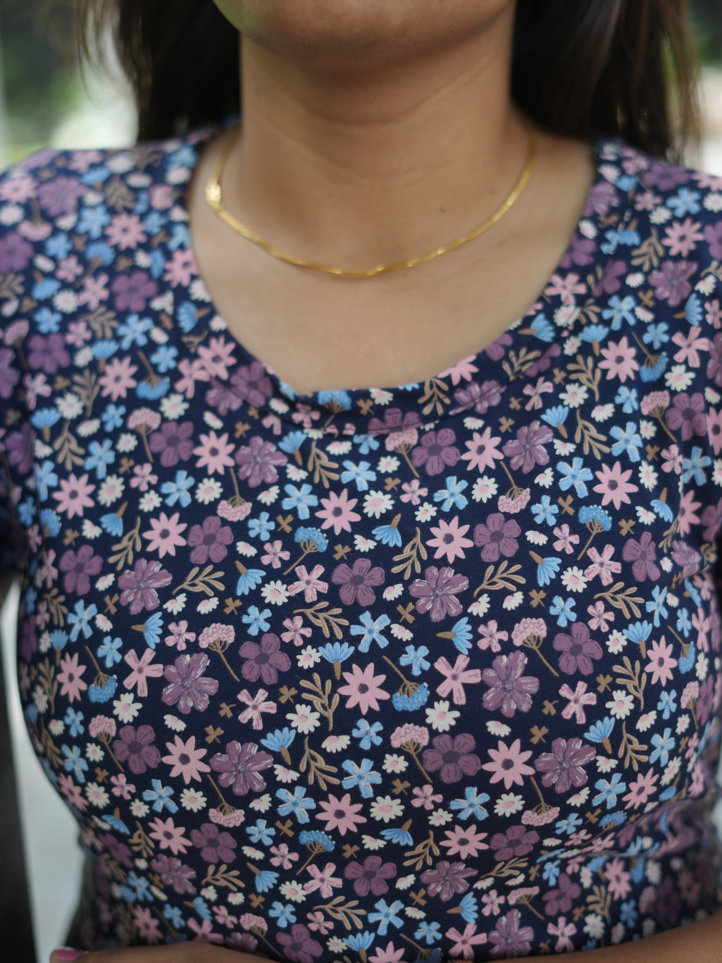 Palm Leaf | Zipless Maternity Maxi | Full Length | Normal Sleeve