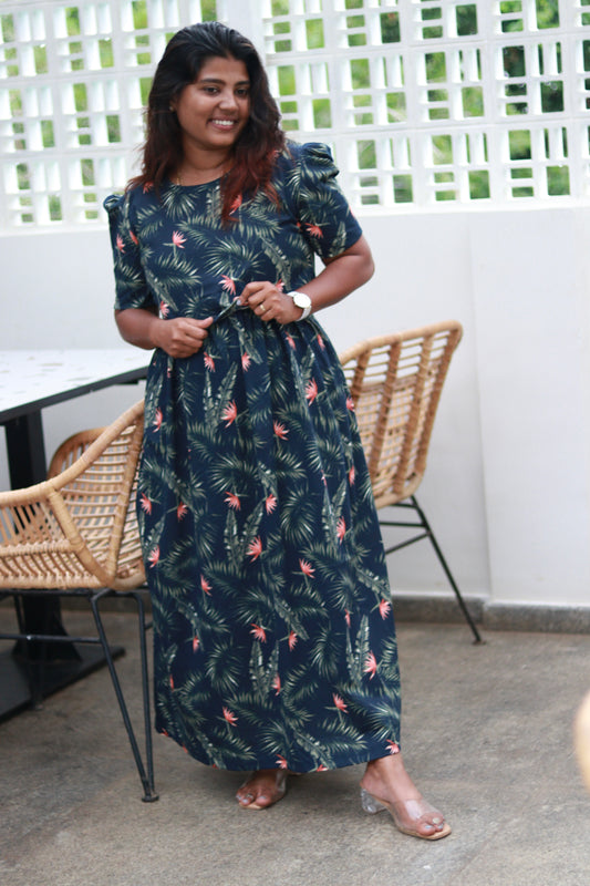 Tropical Garden |Full Length | Zipless Maternity Maxi