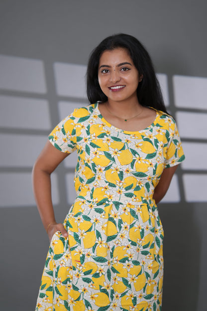 Lemonade  | Zipless Maternity Maxi | Full Length