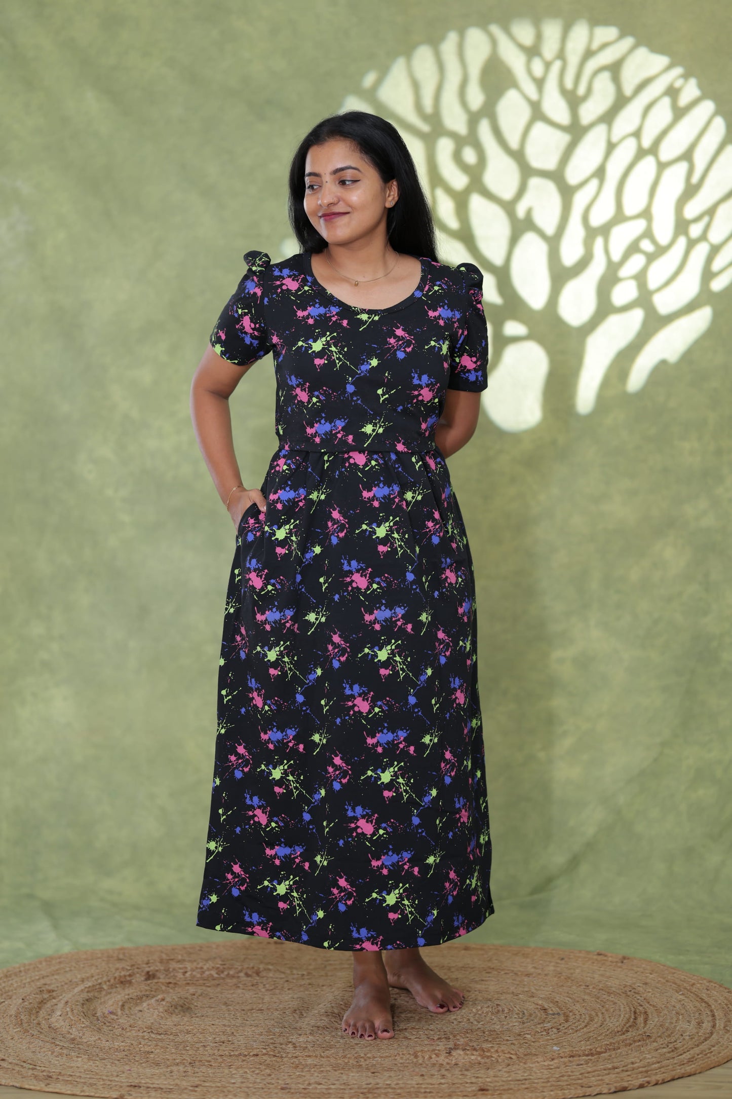 Splash of Joy| Zipless Maternity Maxi | Full Length