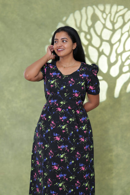 Splash of Joy| Zipless Maternity Maxi | Full Length