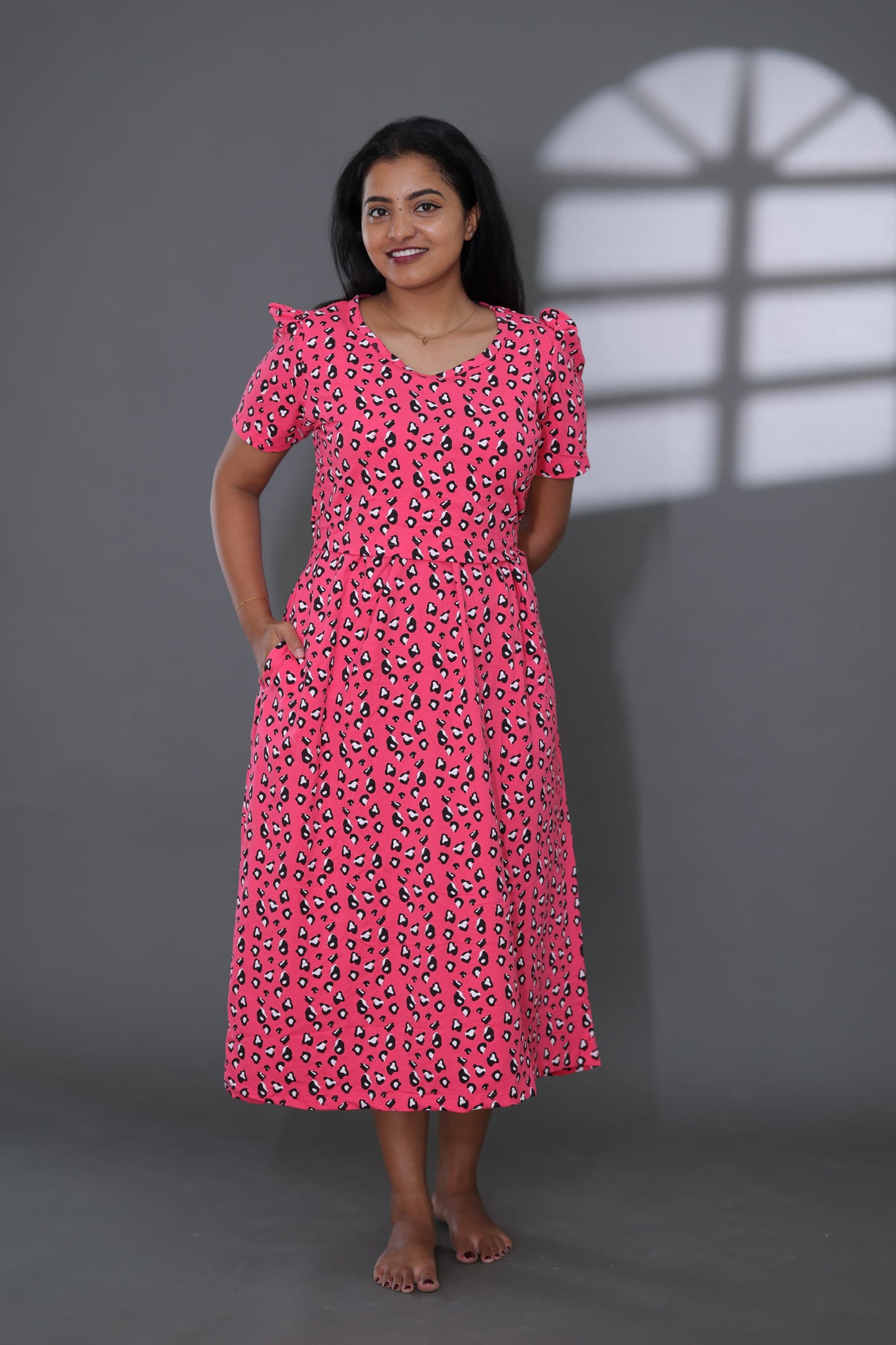 Ethereal Petals | Zipless Maternity Maxi | Calf Length