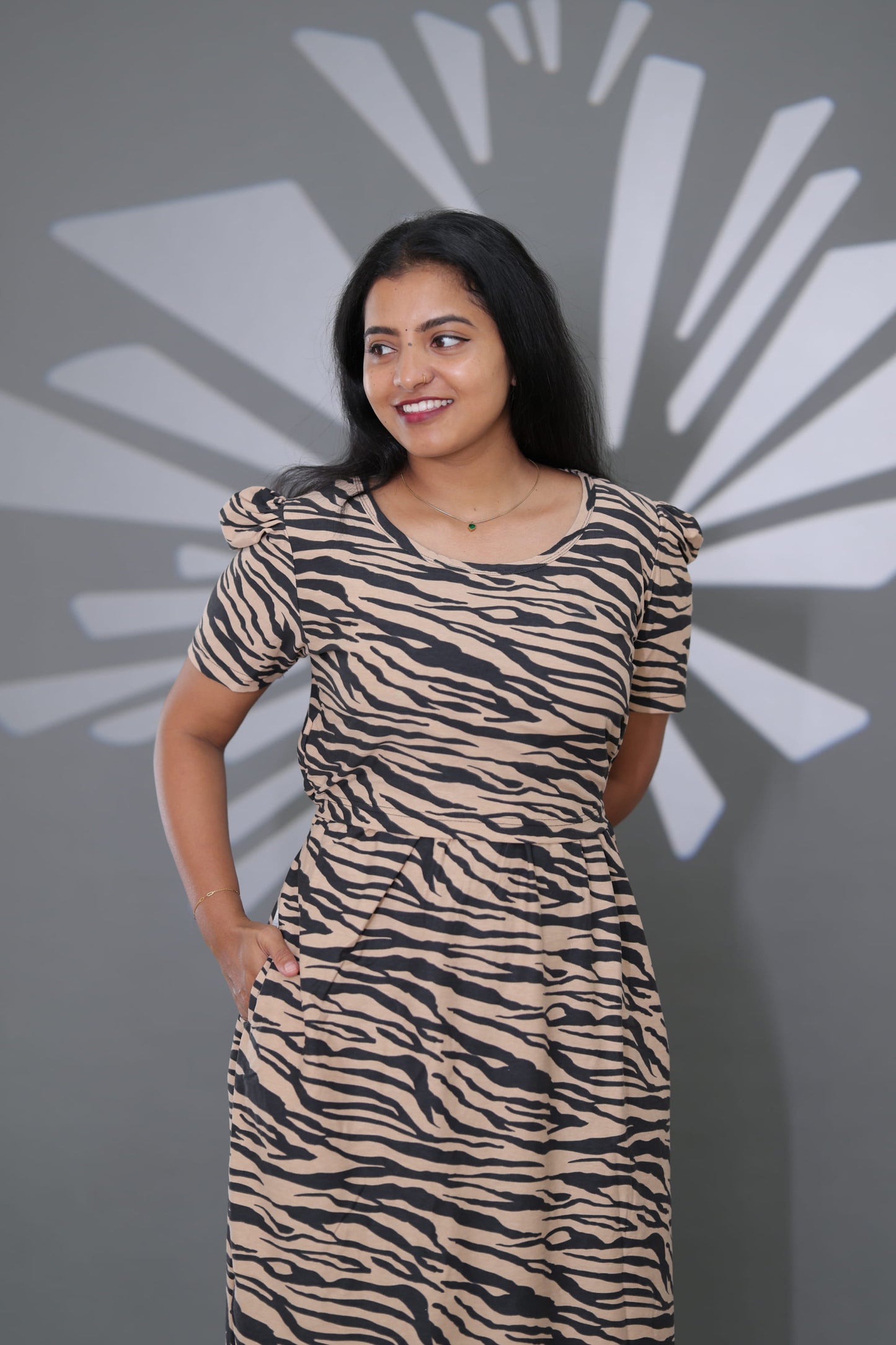Meera | Zipless Maternity Maxi | Calf Length