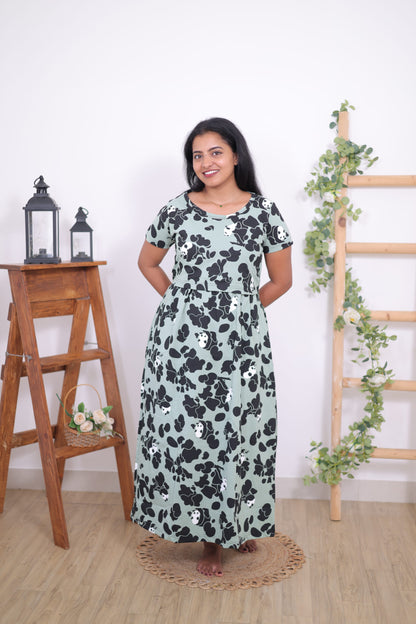 Garnet Glamour | Zipless Maternity Maxi | Full Length