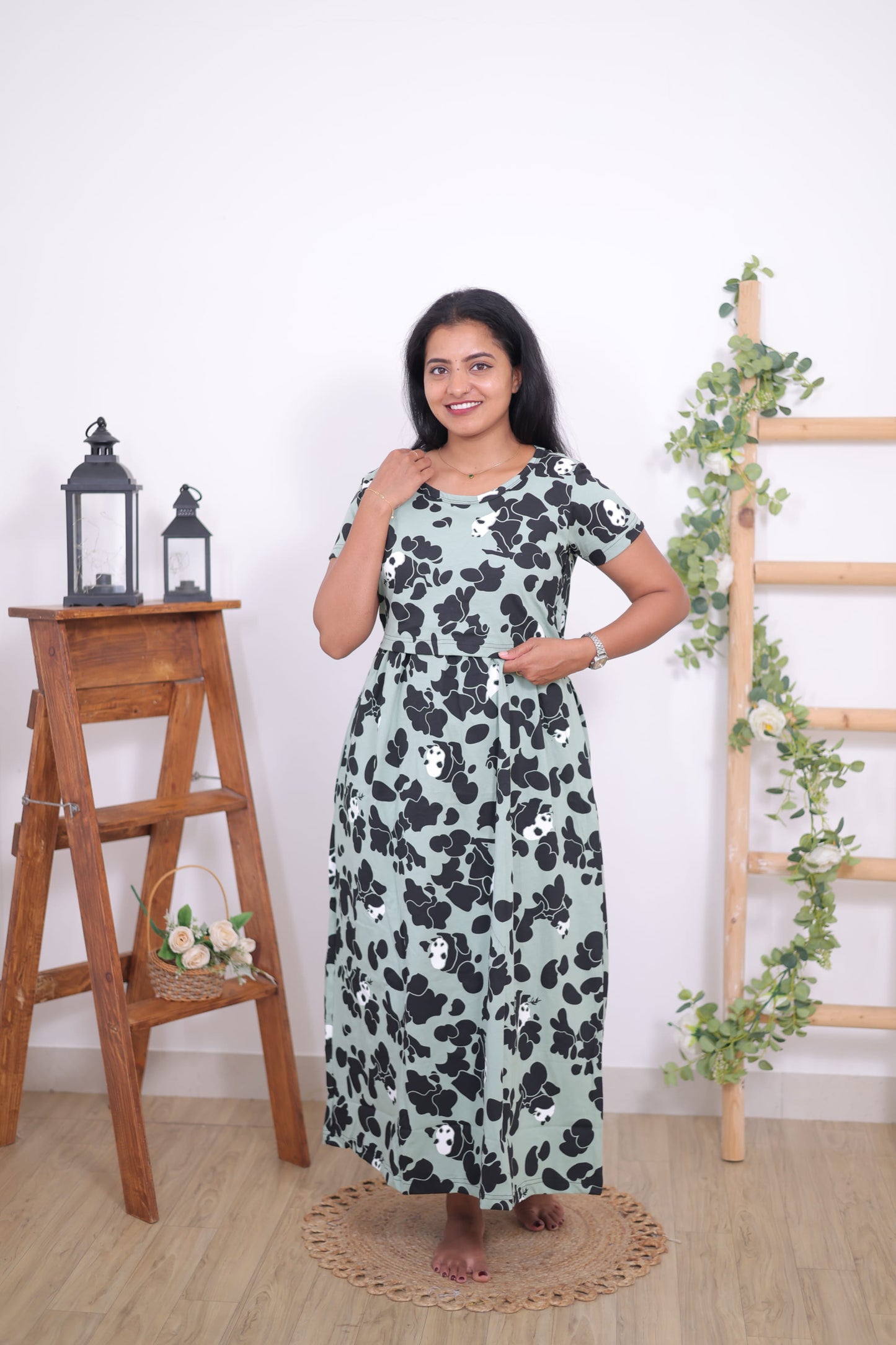 Garnet Glamour | Zipless Maternity Maxi | Full Length