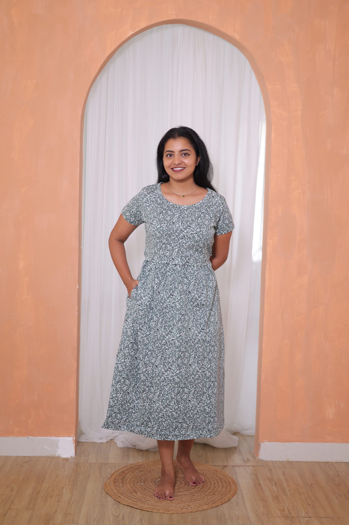 Samaira | Zipless Maternity Wear | Calf Length