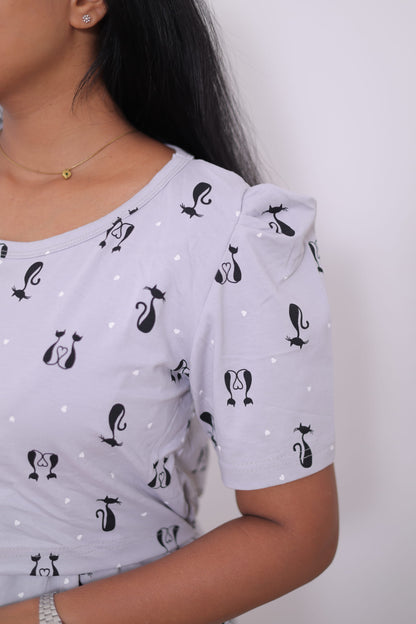 Meowww | Zipless  Maternity Maxi | Calf Length