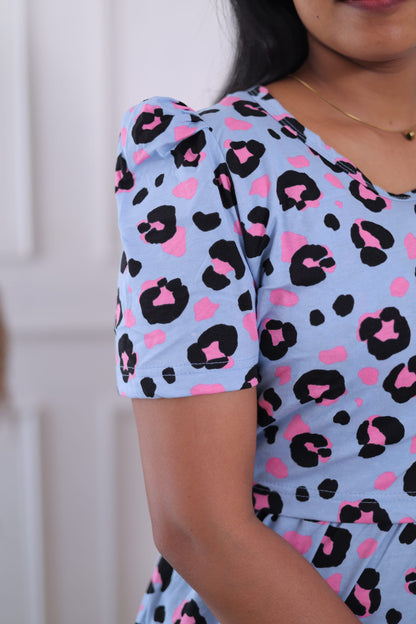 Snow Leopard | Zipless Maternity Maxi | Calf Length