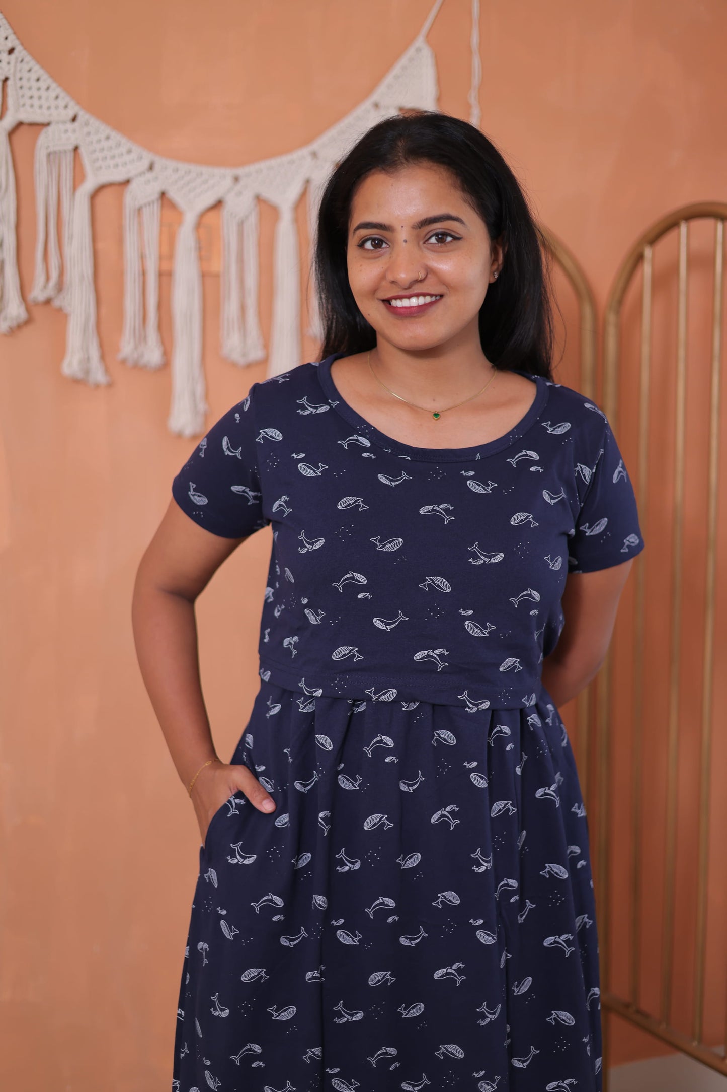 Blue Whale | Zipless Maternity Wear | Full Length