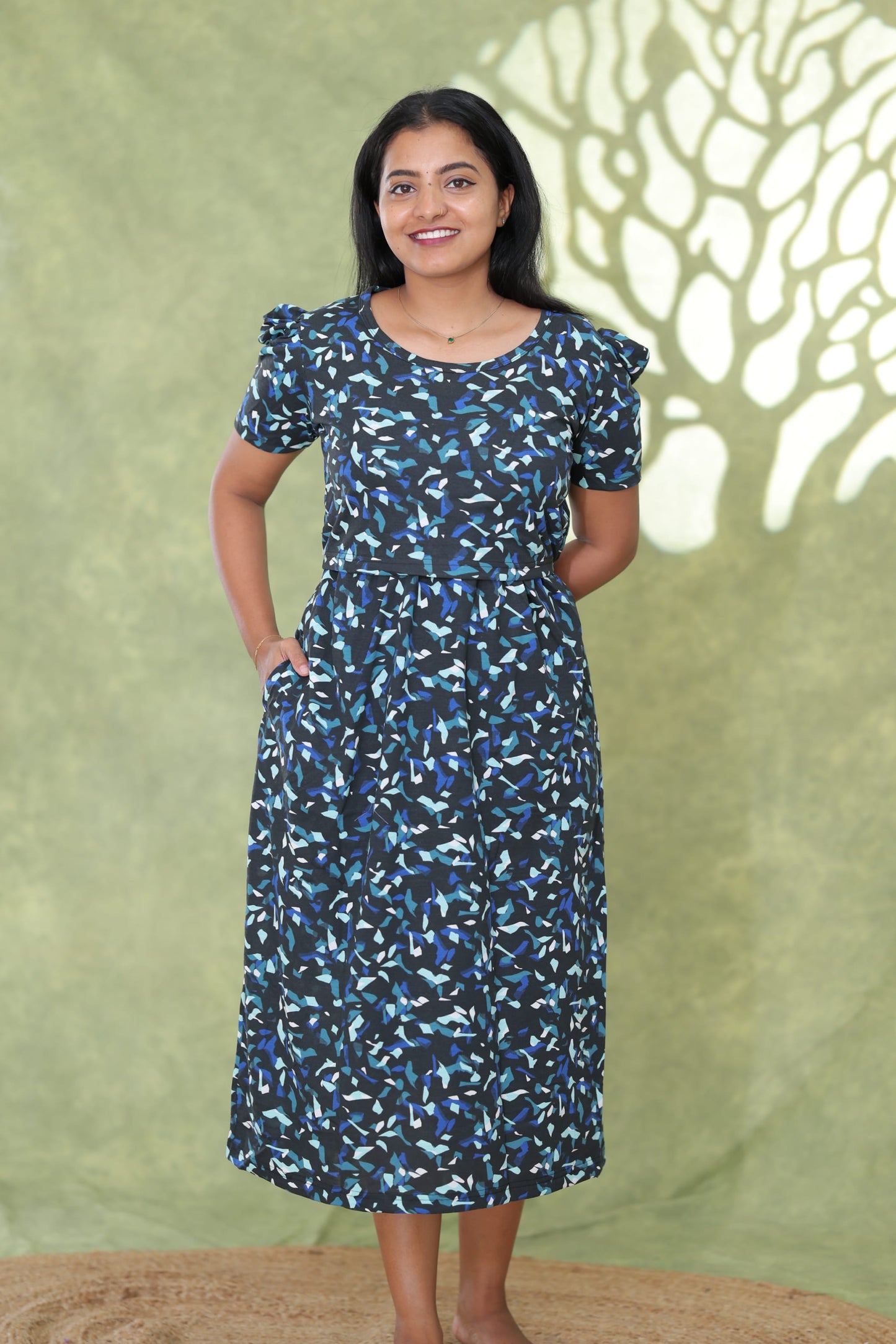 Mirnali | Zipless Maternity Maxi | Calf Length