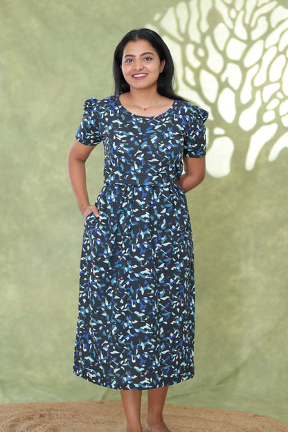 Mirnali | Zipless Maternity Maxi | Calf Length