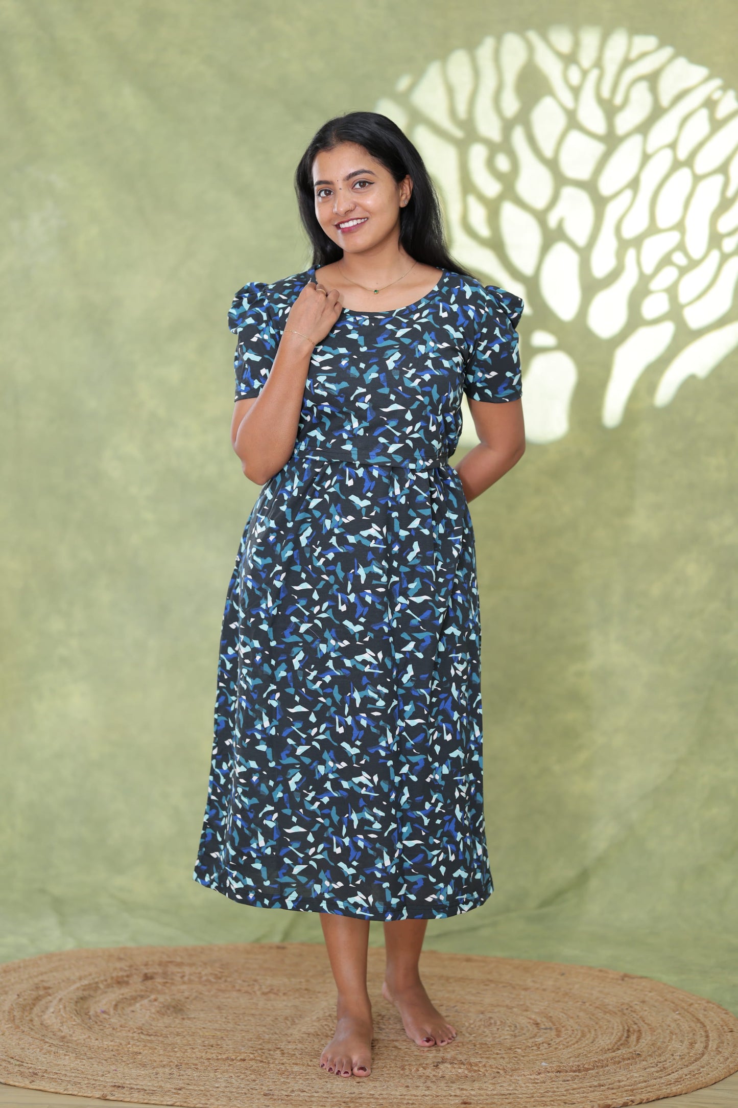 Mirnali | Zipless Maternity Maxi | Calf Length