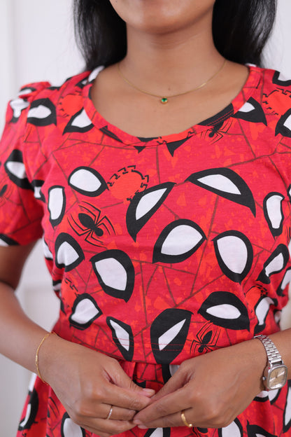 Spider Eye | Zipless Maternity Maxi | Calf Length