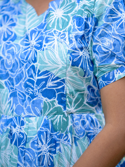 Teal Blue | Zip Maxi